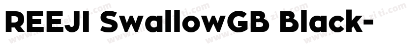 REEJI SwallowGB Black字体转换